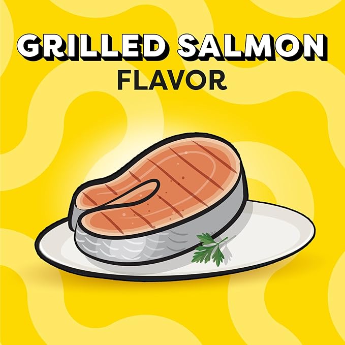 Temptations Tender Fills Crunchy and Soft Adult Cat Treats, Grilled Salmon Flavor, 4.6 oz. Pouch (Pack of 10)