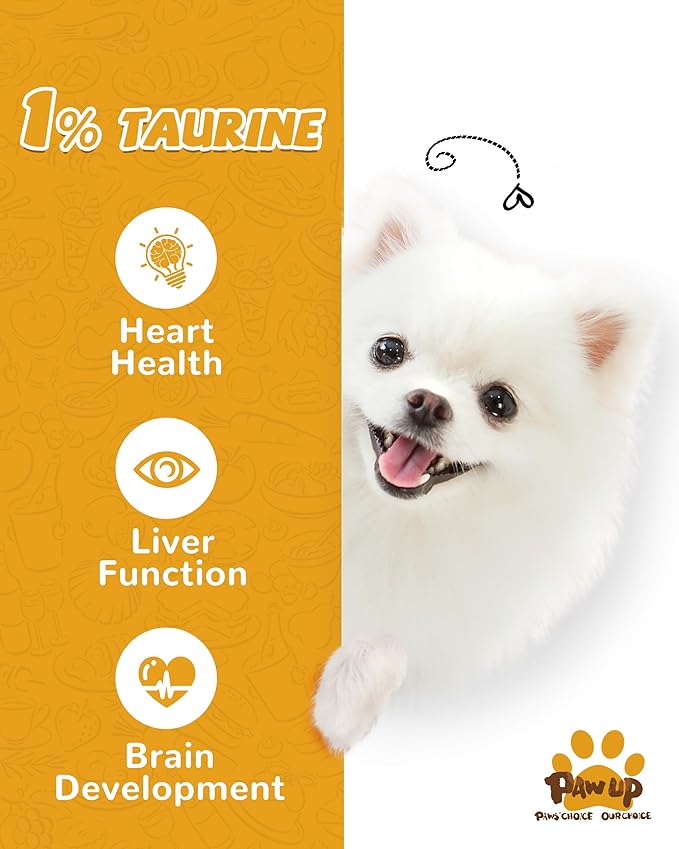 PAWUP Chicken Jerky Strips Dog Treats, Training Treats for Dogs w/Taurine, Low Fat, Natural Chicken Jerky Cuts, 12.5 oz