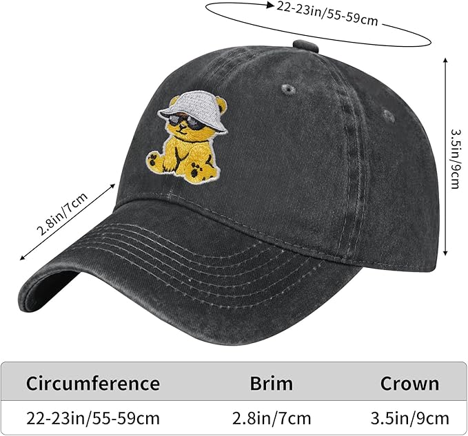 DEKIFNHG Explorer Mountain Baseball Cap for Men Women, Funny Adjustable Cotton Embroidered Dad Hat