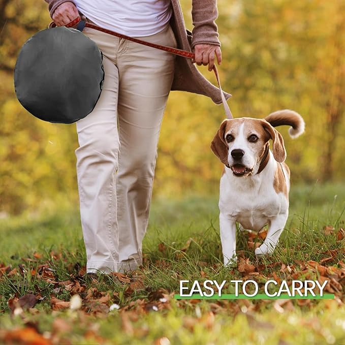 UWE Extra Large Small Animal Playpen, XL Portable Pet Playpen for Rabbit, Kitten, Guinea Pig, Hamster, Puppy – Waterproof Foldable Mesh Tent with Zipper Cover, Indoor Outdoor Use, Dark Grey