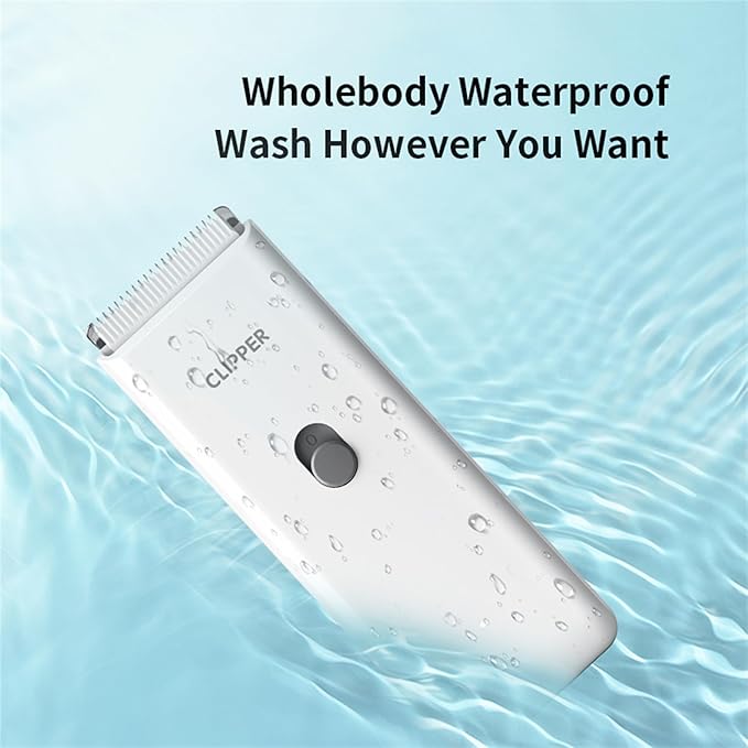 Handy Dog Cat Clippers - Professional Cordless Grooming Tools - Low Noise Pet Hair Trimmer Kit, AP005, White