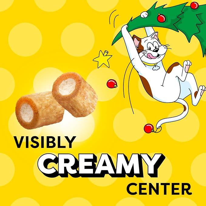 Temptations Tender Fills Crunchy and Soft Adult Cat Treats, Festive Feast Roasted Chicken Flavor, 11.6 oz. Pouch