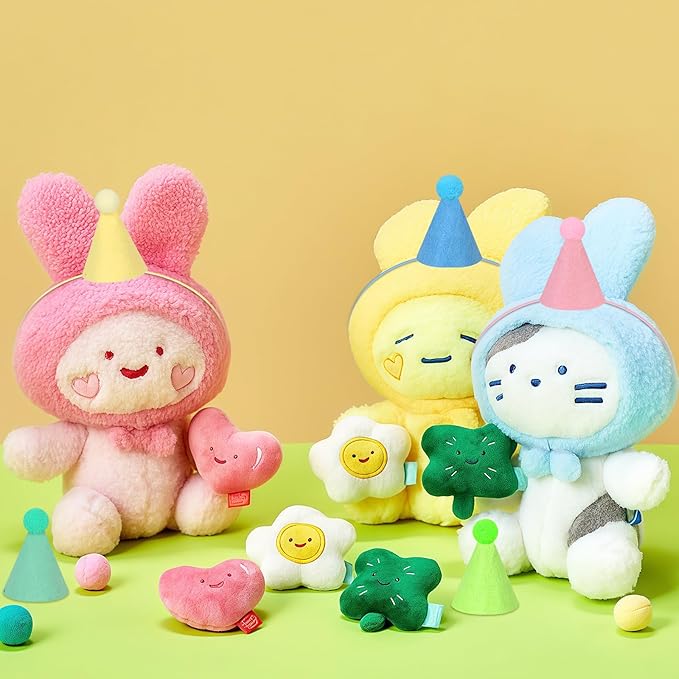 12pcs Mini Party Hats for Stuffed Animals, Macaron Hats Party for Dolls Dog Cat Rabbit Puppies Birthday Party Cone Hats Photo Prop