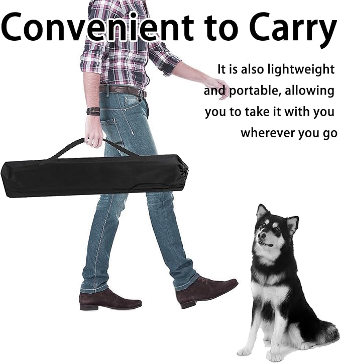 Dog Agility Course Backyard Set 2-Piece Agility Training Equipment with Jump Bar,– Indoor/Outdoor Dog Obstacle Course & Exercise Playset (2)