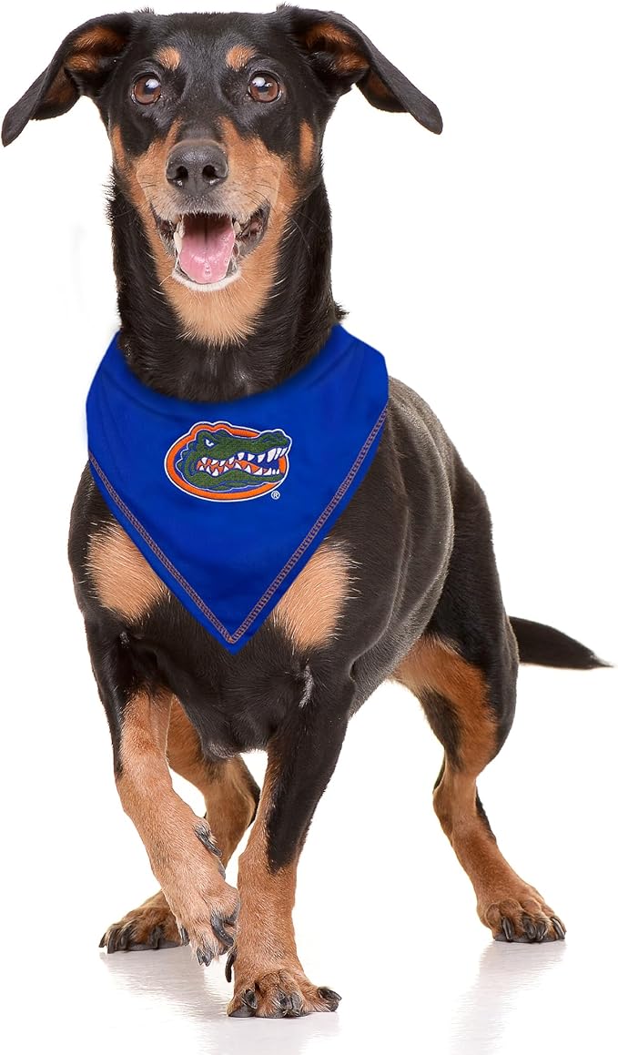 Pets First NCAA Florida Gators Tie Bandana, Large/X-Large. Dog Cat Scarf Bib for Pet. Ultimate Game-Day, Party Bandana (FL-3550-X-L)