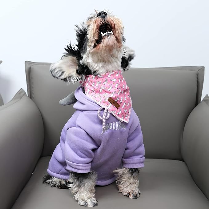 lionet paws Easter Bunny Carrot Dog Bandana for Small Medium Large Dogs, Cat Dog Kerchief Triangle Bibs Scarf for Girl Boy