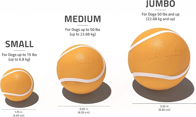 Playology Dog Toys | Squeaky Chew Ball - Bouncy Durable Floating Fetch Ball for Dogs | Jumbo Cheddar Cheese Scented Toy - Easy to Clean and Made from Non Toxic Materials