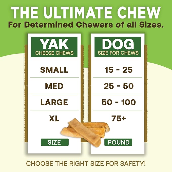 EcoKind Premium Gold Yak Cheese Himalayan Dog Chews, Dog Treats Large Breed, All Natural, High Protein, for Aggressive Chewers, Large - 1 Chew
