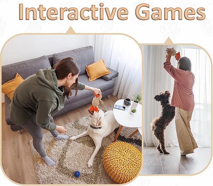 JKW Soft Stuffed Duck Squishy Toy for Dogs，Plush Squeaky Puppy Toys