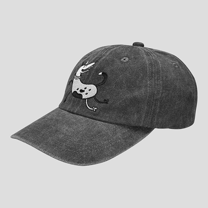 Embroidered Funny Dog Hat for Men Women Adjustable Vintage Cat Baseball Cap Gifts for Pet Lover