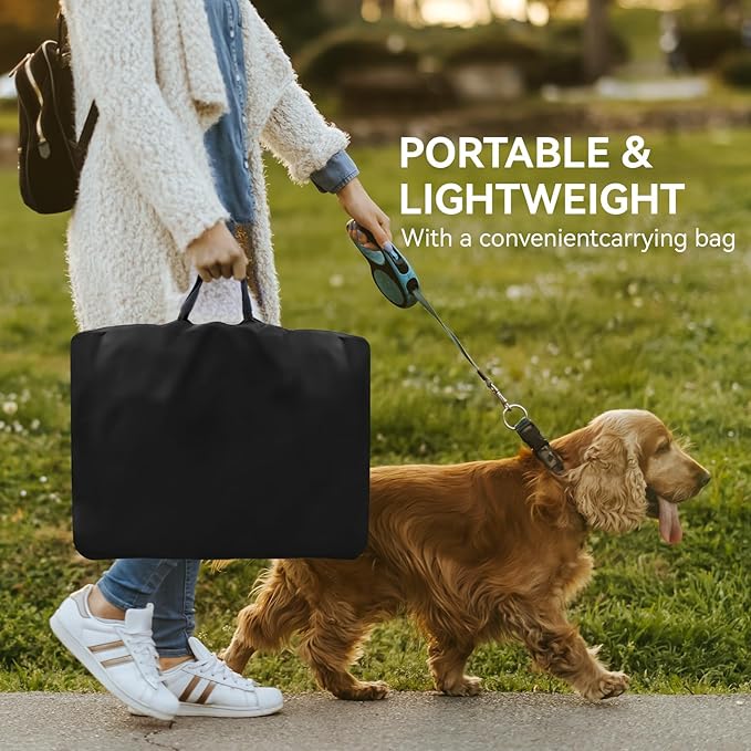 Dog Playpen, Puppy Pet Playpen, Dog Crate Tent Cage Indoor/Outdoor, Portable Pop Up Dogs Kennel Playpen with Carrying Case for Dogs/Cats/Rabbits, Purple, Medium