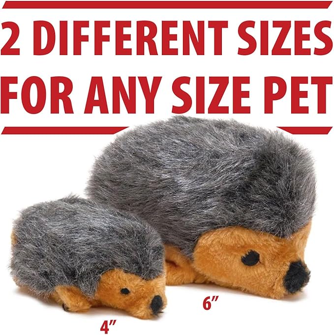 Jeffers Pet Plush Dog Toy with Squeaker, Hedgehog 4" - Soft Crinkle Fabric, Safe & Durable, Healthy Fun for Small & Medium Dogs, Interactive Play, Fetch, Tug - Best Gift for Active Games