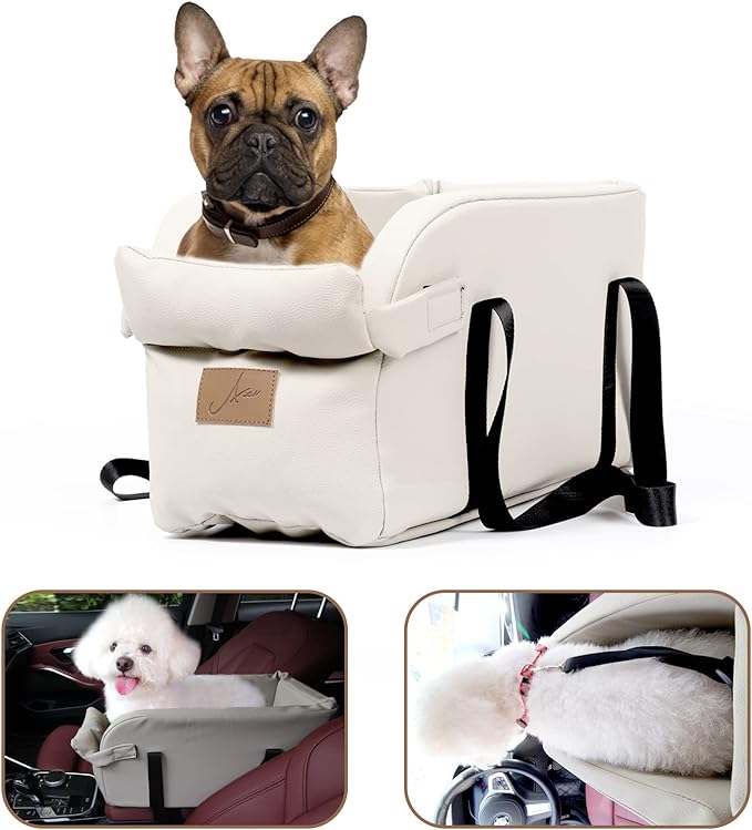 Dog Car Seat Centre Console Dog Booster Dog Car Seat Small Dog Cat Booster Seat for Dogs Cats Pets Up to 13lbs