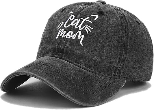 Malaxlx Baseball Cap for Women Men Adjustable Vintage Washed Cotton Distressed Baseball Snapback Caps