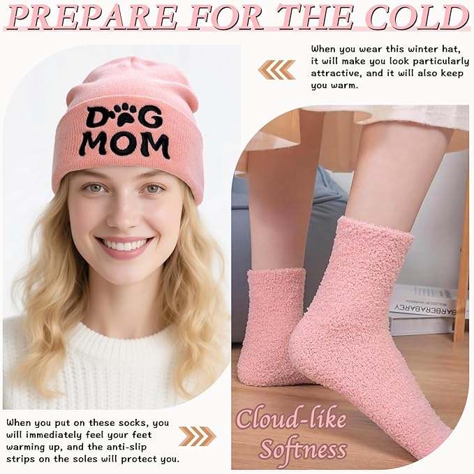 Beanie Hat and Socks for Winter