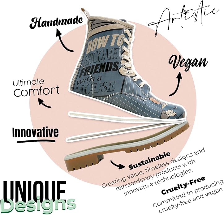 DOGO Long Boots for Women – Vegan Leather and Unique Design Womens Winter Boots, Comfortable and Stylish Womens Boots