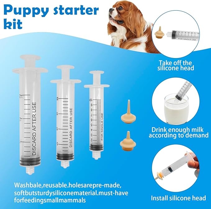 Whelping Kit for Puppies Birth - Reusable Birthing with 70Piece,Birthing Essentials with Emergency Whelping Supplies,Kitten Bottle Feeding kit for New Born Puppy Supplies and Kitten
