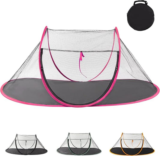 Realife Portable, Foldable Outdoor Cat Tent for Dogs and Small Animals, Rose Red