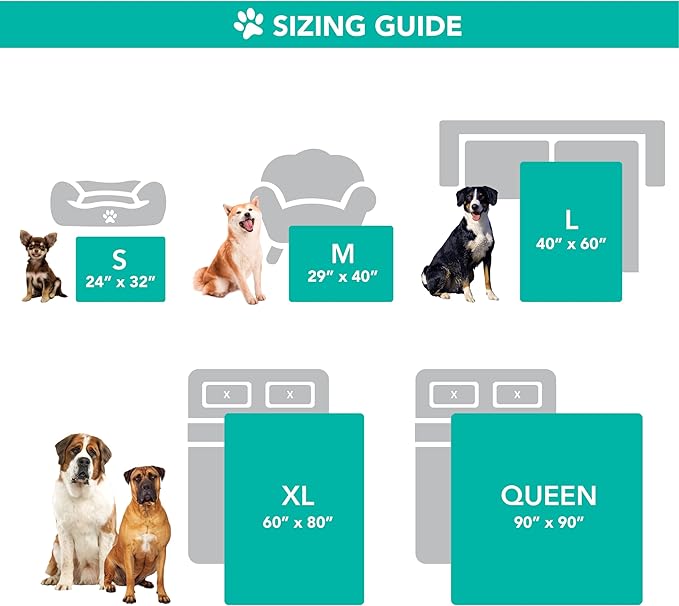 PetAmi Waterproof Dog Blanket for Extra Large Dogs, Pee Proof Pet Blanket for Bed Couch, Reversible Water Proof Blanket for Puppy Indoor Cat, Soft Dog Crate Cover Washable, Queen 90x90 Pink