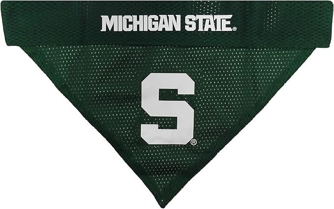 Pets First Collegiate Pet Accessories, Reversible Bandana, Michigan State Spartans Size XX-Large