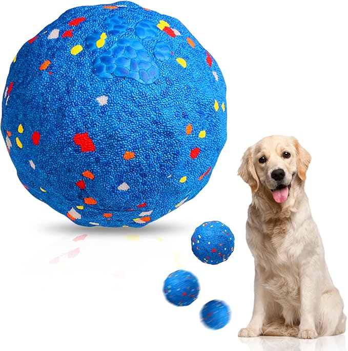 TVM Interactive Dog Toys Ball, Automatic Moving, Bouncing Chew Toys, E-TPU Material, Suitable for Large and Medium-Sized Dogs, Used for Boredom Relief and Daily Training, USB Rechargeable