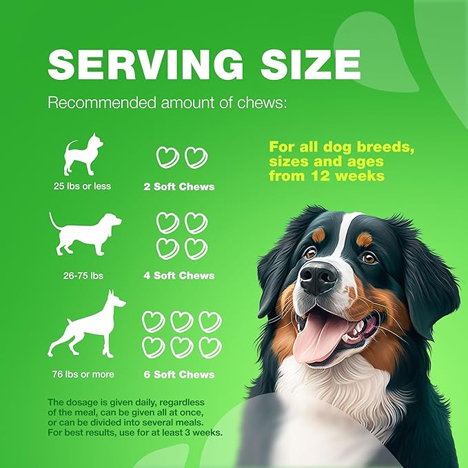 Grass Burn Spot Chews for Dogs - Urine Neutralizer for Lawn - Pee Lawn Spot Saver Caused by Urine - Probiotics, Enzymes & Multivitamins - Grass Saver Soft Treats for Canine Digestive and UTI Support