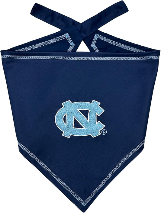 Pets First NCAA North Carolina Tar Heels TIE Bandana, Size Large/X-Large. Dog Bandana Scarf Bib for Pet Cat Dog. The Ultimate Game-Day, Party Bandana