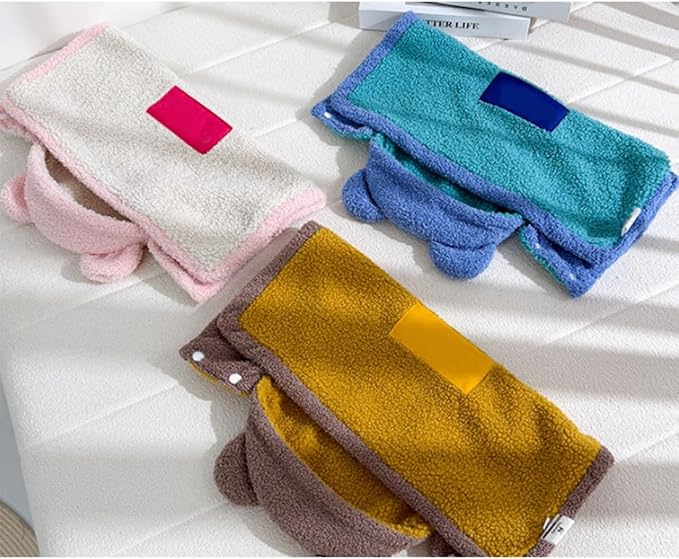 Pet Cape Blanket, Cape Blanket for Dogs, Cat Cape Blanket, 6 Styles Cute Soft Comfortable Flannel Dog Warm Cape (Letter Brown, Small)