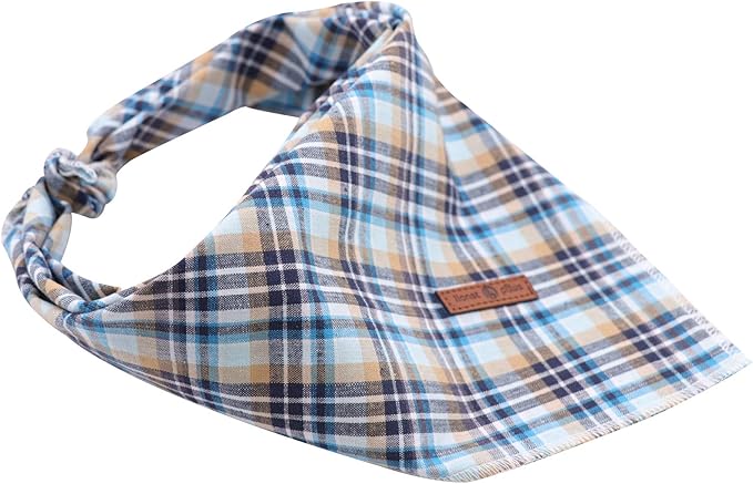 Lionet Paws Dog Bandana Washable Cotton Handkerchief Scarf Triangle Bandana for Small Medium Large Dogs