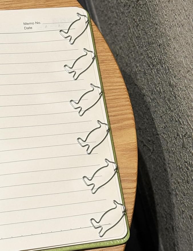 Cute Paper Clips, 60PCS Penguin Shaped Paper Clips Animal Bookmarks Clips, Assorted Colors, Fun Office Gifts for Women Men Coworkers Teachers Students Girls Boys, Christmas Gifts