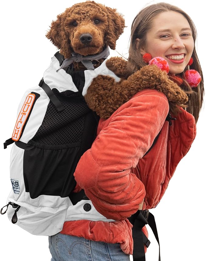 K9 Sport Sack Knavigate - X-Large, Lunar Rock - Ideal for Dogs with 23-25” Back Length - Adjustable, Backpack-Style Carrier with Internal Frame & Padded Hip Belt