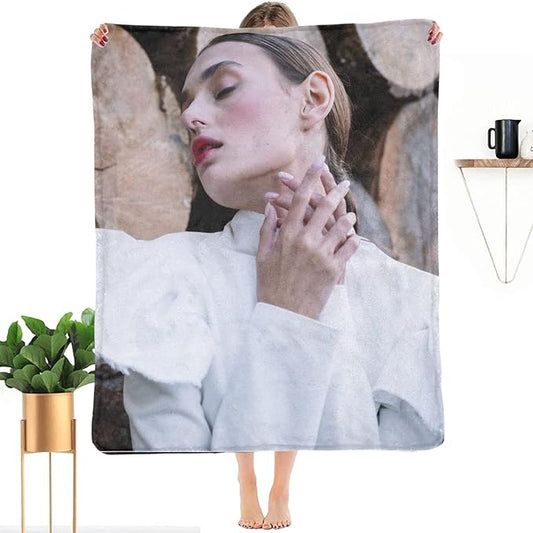 Custom Blanket with Photo, Customizable Collage Blankets Picture Personalized Gift for Lover/Friends/Family/MOM/DAD, Customized Throws Souvenir for Christmas Birthday Wedding Get Together