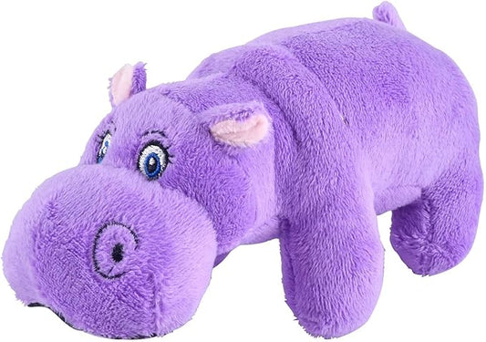 Jeffers Pet Plush Hippo Jr. Dog Toy, Soft Squeaky Puppy Toy for Small Dogs, Lavender Stuffed Animal Toy for Chewing, Cuddling, Indoor Play, Cute Plushies Gift for Pets and Puppies - 6 Inch