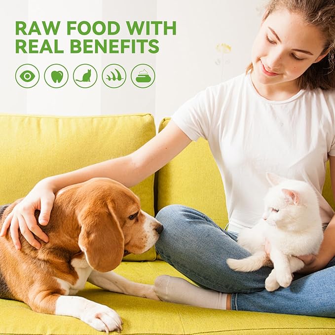 OPET Freeze Dried Cat Treats - Single Ingredient High Protein Pet Food, Healthy Training Snacks, Freeze Dried Chicken Food Toppers for Cats and Dogs, Grain Free (1.76oz)