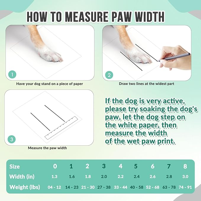 SlowTon Dog Shoes for Large Small Medium Dogs - Waterproof Dog Boots for Summer Hot Pavement, Paw Protector for Outdoor Walking Winter Snow, Anti-Slip Rubber Dog Booties for Hardwood Floor (Green, 4)