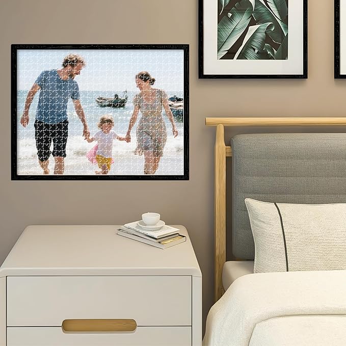 Custom Photo Puzzle, Personalized 1000 Piece Jigsaw Puzzle from Your Photo, Custom Puzzle Gift for Family, Pets, Wedding, Anniversary, Adults, Christmas and Couples(1000-horizontal)