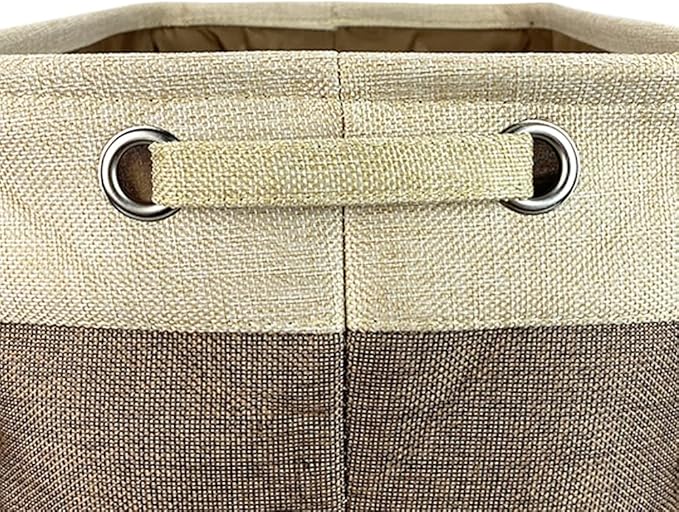 Custom Dog Basket for Toys Collapsible Storage Bin Grey Brow Pink Purple Blue Rectangular Pet Storage Organizer Box with Handles Medium Customized Name & Dog Breed