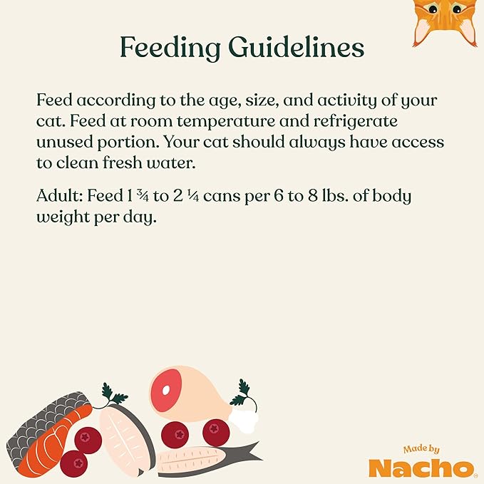 Made by Nacho Pate Wet Cat Food Variety Pack, Chicken & Herring and Salmon & Sole, 3 Ounce Cans, Grain-Free Canned Pet Food, Bone Broth Infused for Hydration, 12 Pack