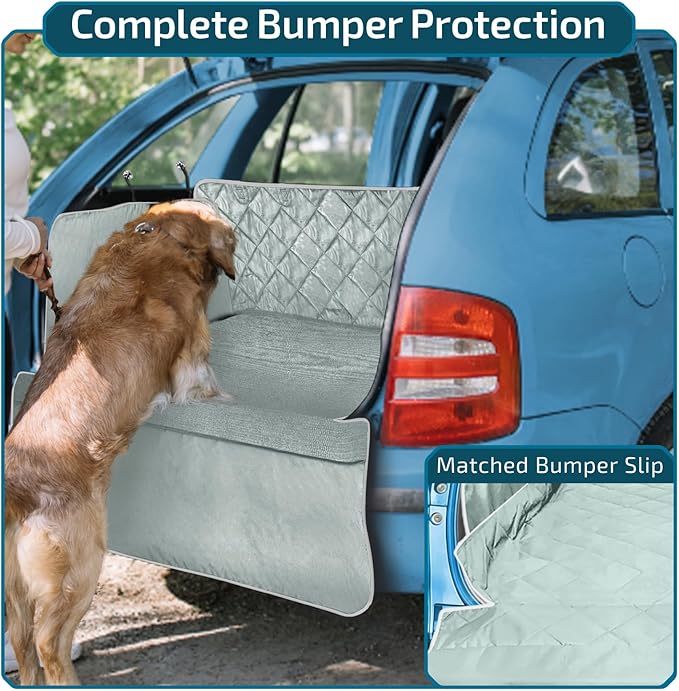 Veckle Cargo Liner, SUV Cargo Cover for Dogs with Side Flaps Hammock Water Resistant Nonslip Dog Seat Cover Cargo Area Protector Scratchproof for SUVs Sedans Vans