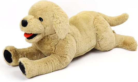 LotFancy Dog Stuffed Animals Plush, 21" Soft Cuddly Golden Retriever Plush Toys, Large Stuffed Dog, Puppy Dog Stuffed Animals, Birthday Gift for Kids Girls Boys