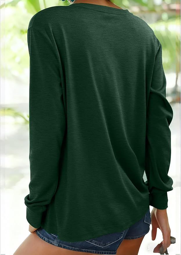 JINTING Cat Shirts for Women - Loose Fit Lightweight Long Sleeve Graphic Tee Fall Printed Crewneck Blouse Casual Tops