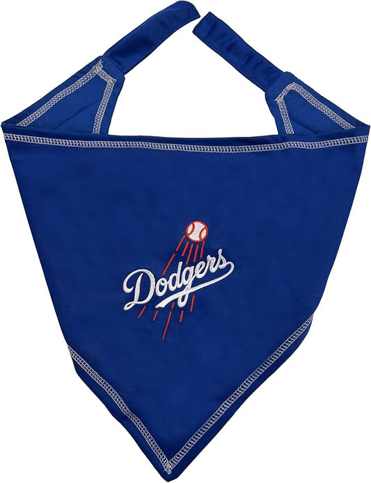 Pets First MLB Los Angeles Dodgers TIE Bandana, Small/Medium. Dog Bandana Scarf Bib for Pet Cat Dog. The Ultimate Game-Day, Party Bandanna, Birthday Event