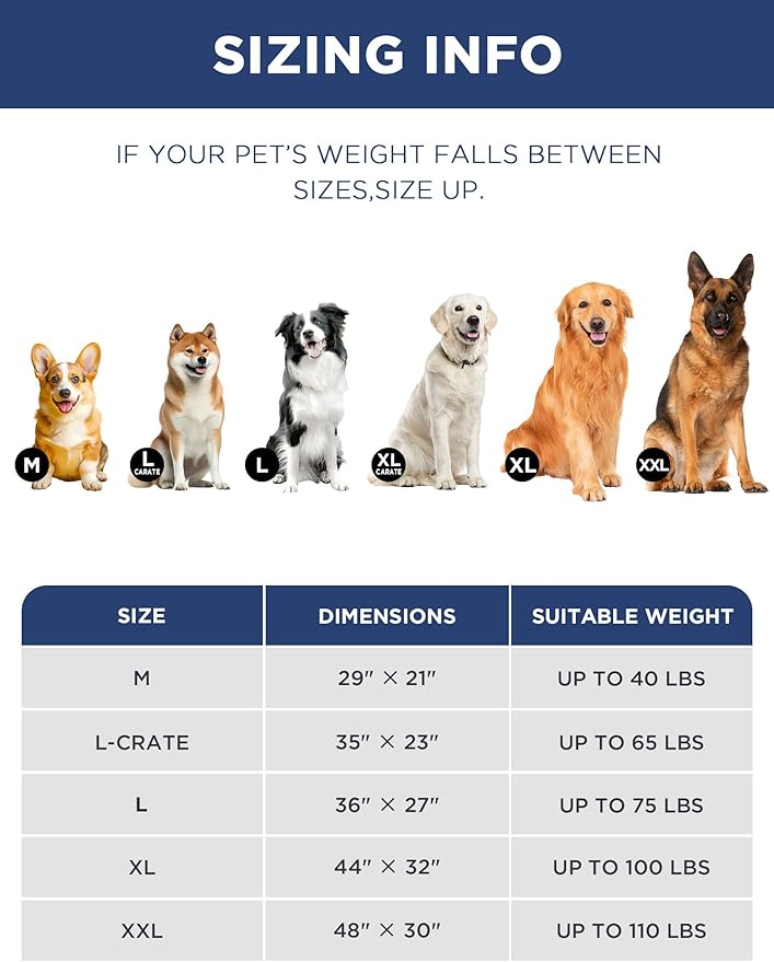 Joydeco Low Profile Dog Crate Mat Reversible Bed Pad, Washable Dog Pad Mat with Ultra Soft Fleece, Compact Design Kennel Beds Mats for Large Medium Small Pets, 35" x 23" Gray