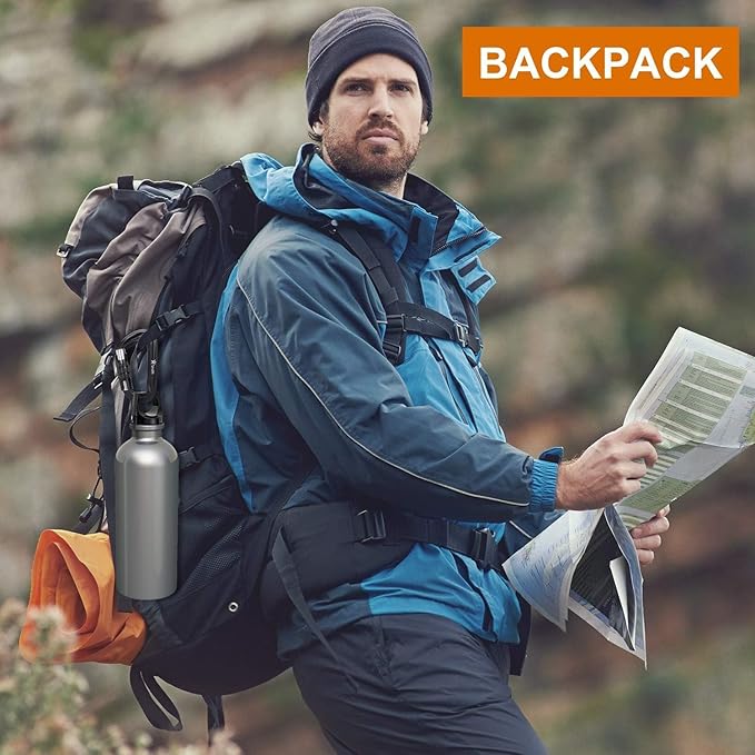 Heavy Duty Locking Carabiner Clips - Favofit 12KN (2697 lbs) Clips 3.2'' Small D Ring for Camping Hammock Hiking Dog Leashes Keychains - Perfect for Outdoor Enthusiasts