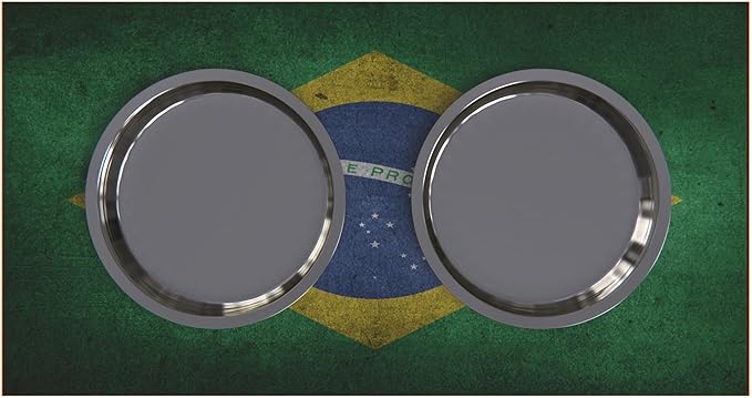 GrooveThis Woodshop - Personalized Elevated Dog Bowl Stand for Large, Medium, Small, X-Small Dogs - Stainless Steel Food and Water Bowls - Raised Dog Dish with Internal Storage (Medium, Flag Design)