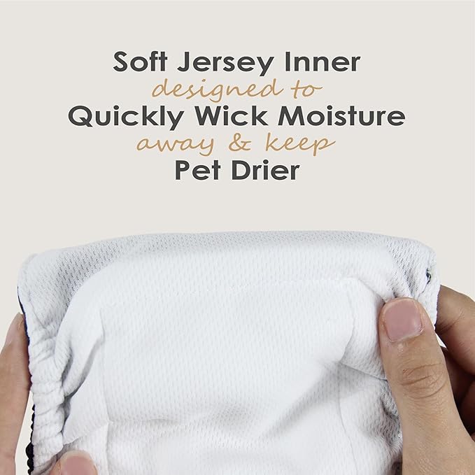 wegreeco Washable Male Dog Belly Band (Stylish Pattern)- Pack of 3 - Washable Male Dog Belly Wrap, Dog Diapers Male (Tie-dye, Ink, Medium)