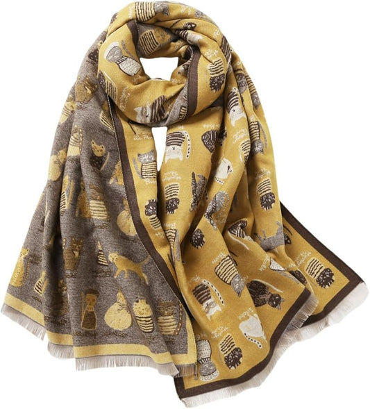 Jeelow Womens Pashmina Shawl Wrap Scarf - Elegant Dressy Evening Poncho Cape for Formal and Wedding Outfits