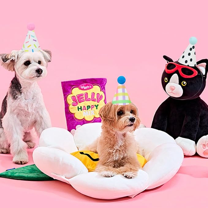 12pcs Mini Party Hats for Stuffed Animals, Party Hats for Dolls Dog Cat Rabbit Puppies Birthday Party Cone Hats Photo Prop