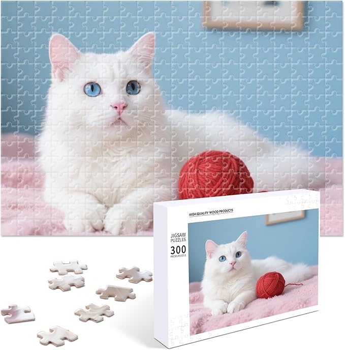 Custom Photo Puzzle, Personalized Jigsaw Puzzle from Your Photos in 200/300/500/1000/1500 Pieces, Custom Puzzle Gift for Families, Pets, Weddings, Anniversaries, Christmas and Couples(300-horizontal)