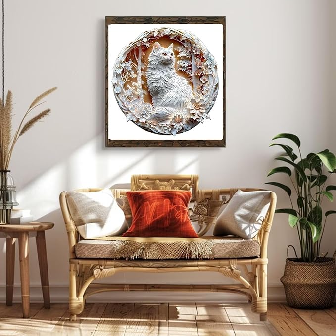 Wooden Puzzles Adults, 3D Cats Wooden Puzzles 300 Pieces, Unique Animal Shaped Wood Challenging Jigsaw Puzzles Gifts for Adults, 13.4x13.4in